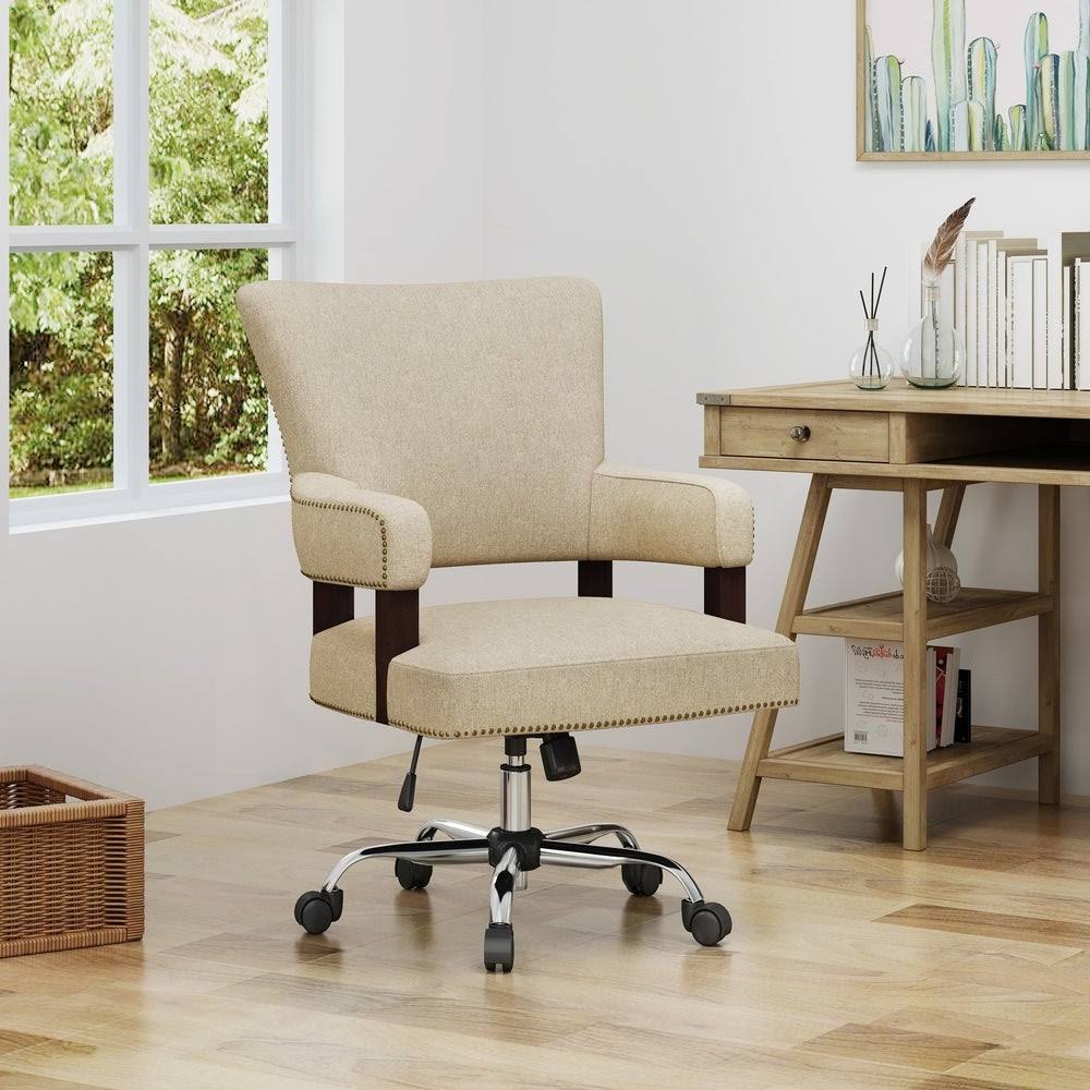 Navy Blue and Chrome Home Office Chair E852