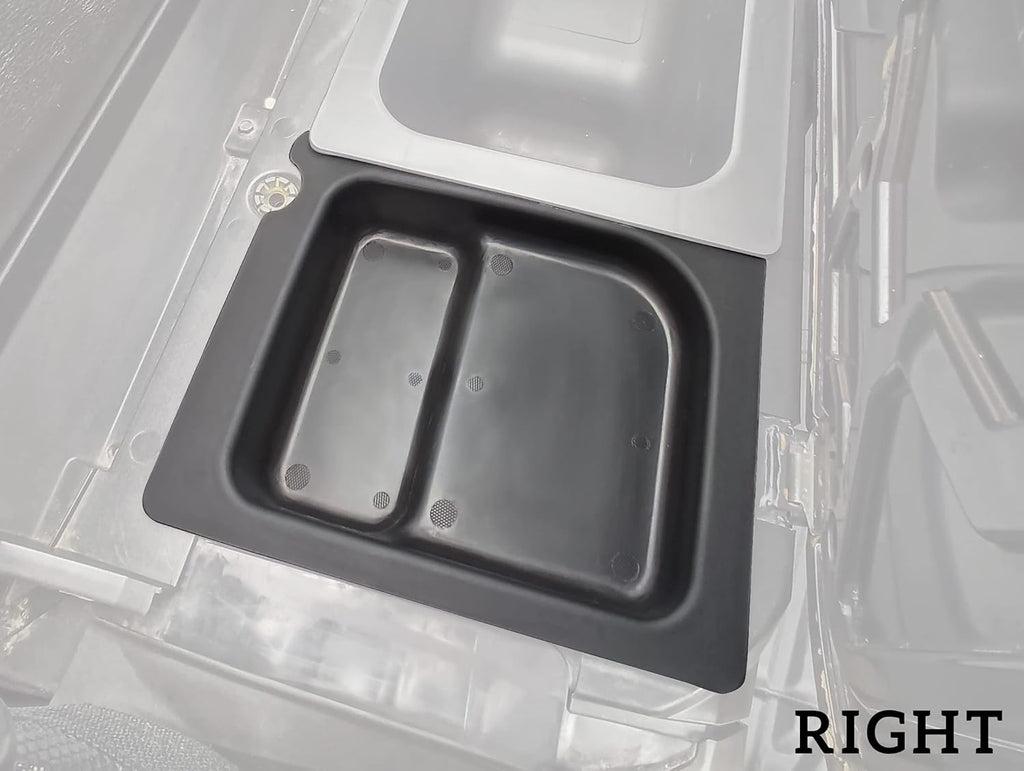 Left & Right Under Seat Storage Box for Polaris Ranger 500 570 Mid Size 50" Wide 2015-2021, Pack of 2 H426