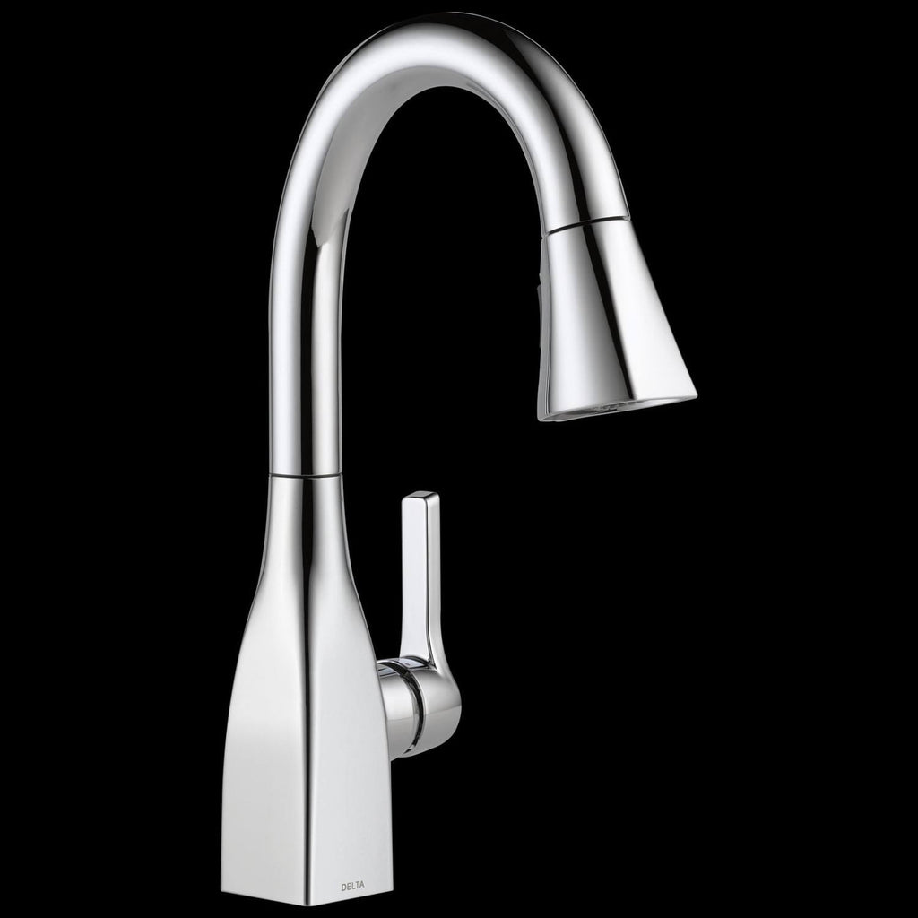 Chrome Single Handle Pull-Down Bar / Prep Faucet F635
