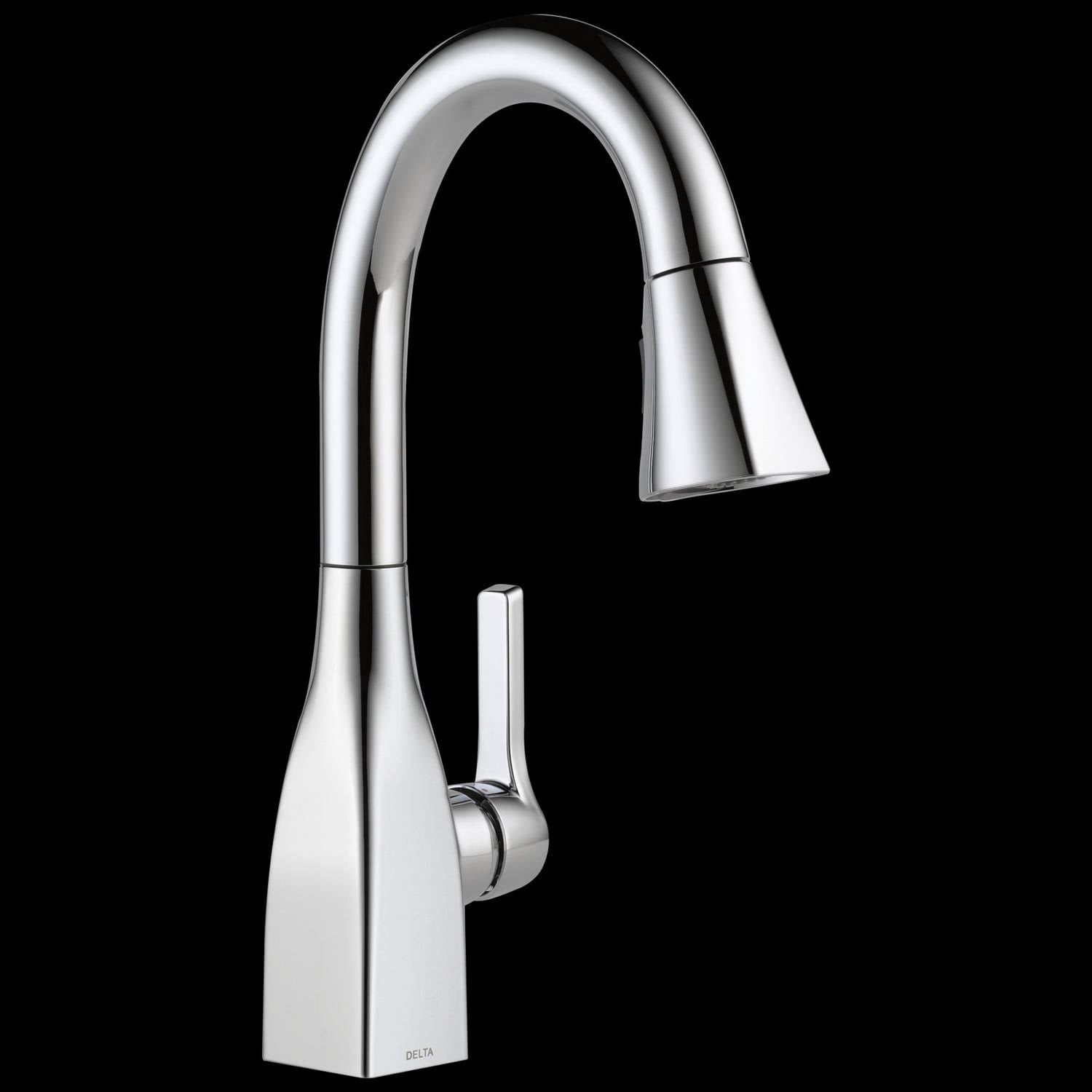Chrome Single Handle Pull-Down Bar / Prep Faucet F635
