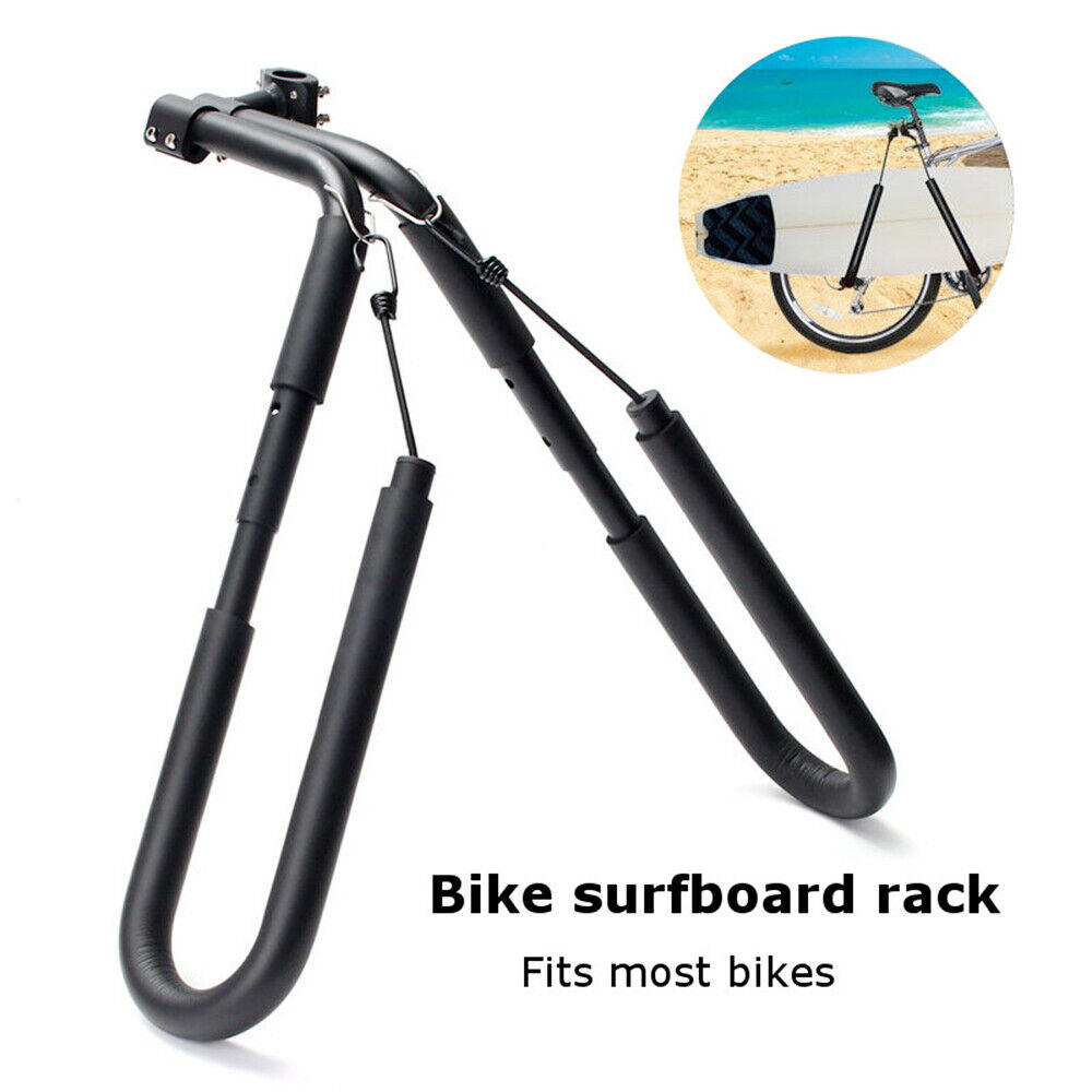 Adjustable Surfboard Rack Bike Carrier Black L64559