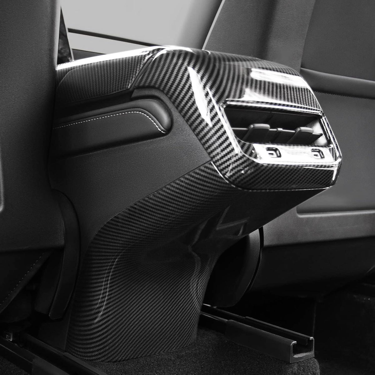 Glossy Carbon Fiber Center Console Cover L38686