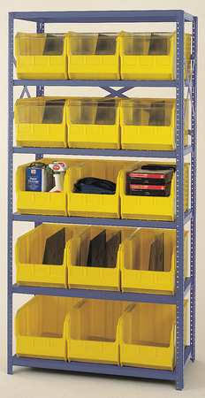 Black 15 Bins Bin Shelving Unit X984