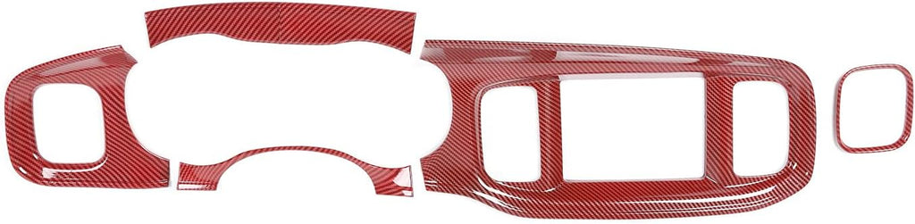Carbon Fiber Texture 8.4 Inches Center Console Dashboard Panel Trim Q2047