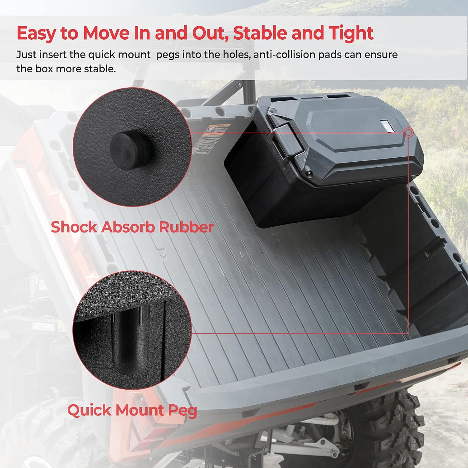 45 L Waterproof Bed Cargo Box O200