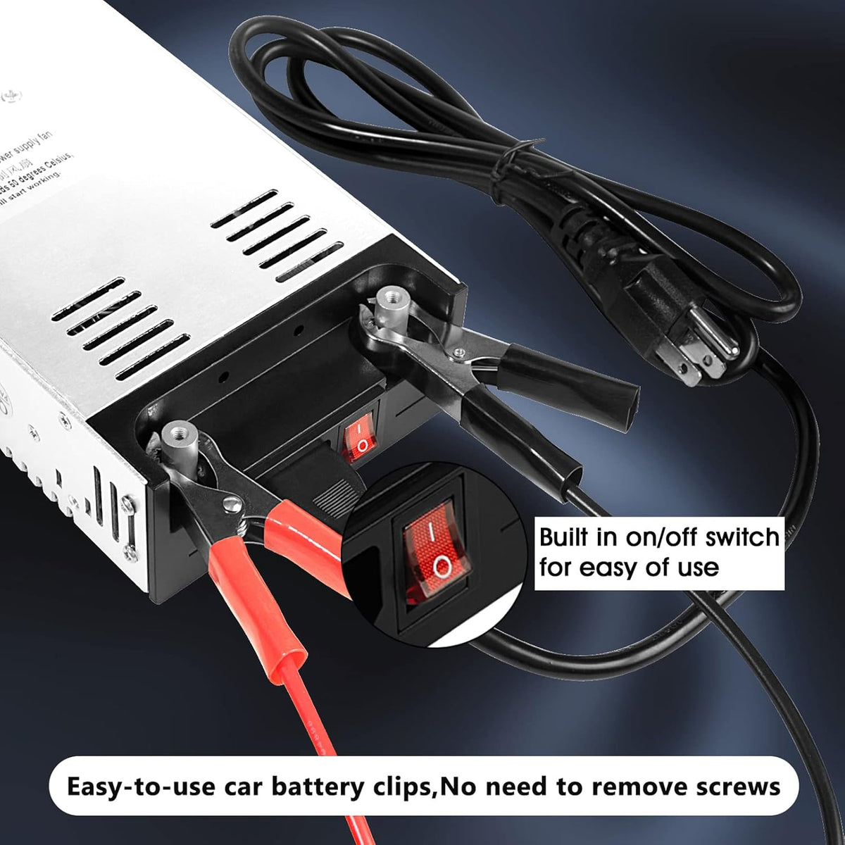 110V AC to 12V DC Converter Power Supply Adapter, 50A 600W, Pack of 2 V333620
