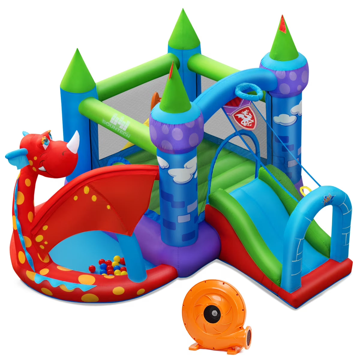 Dragon Inflatable Bounce House with Blower K63556