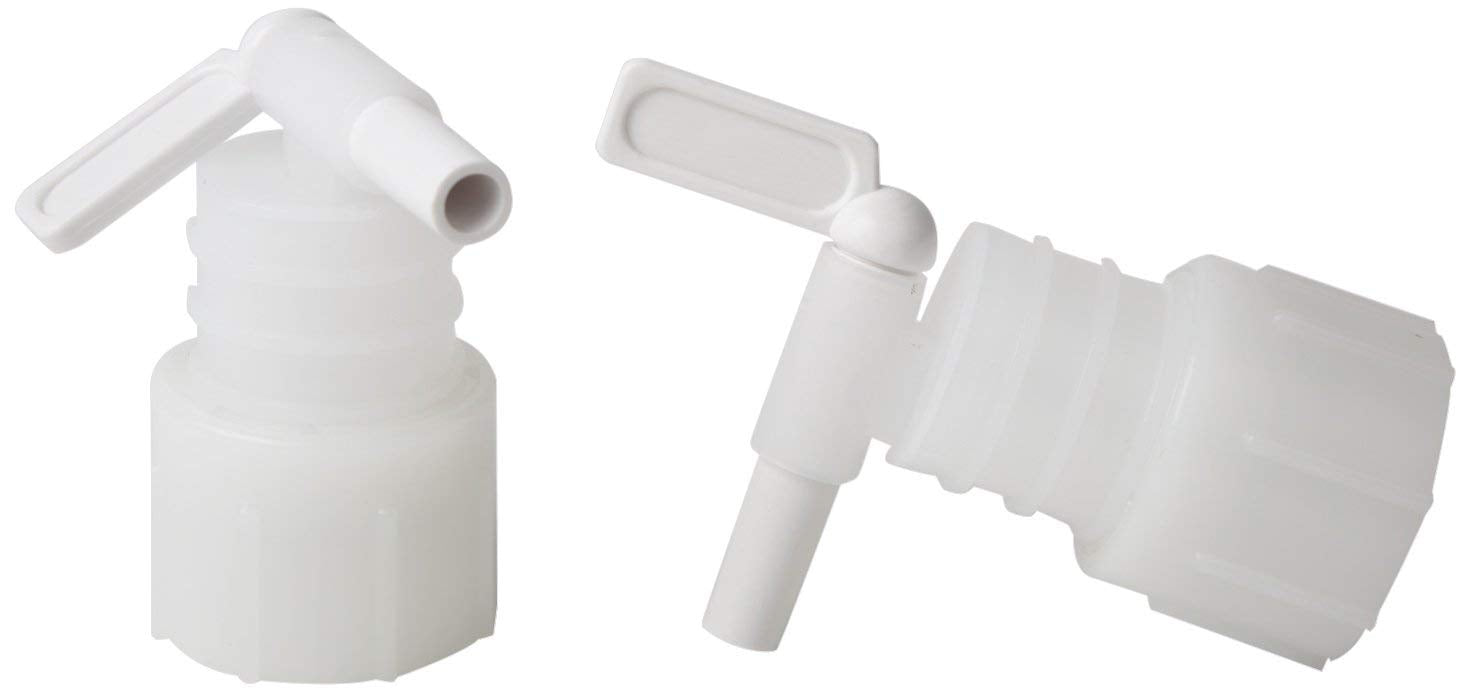2.5 Gallon Plastic Dispenser Carboy with Spigot, HDPE, Natural, 4 Pack L74136