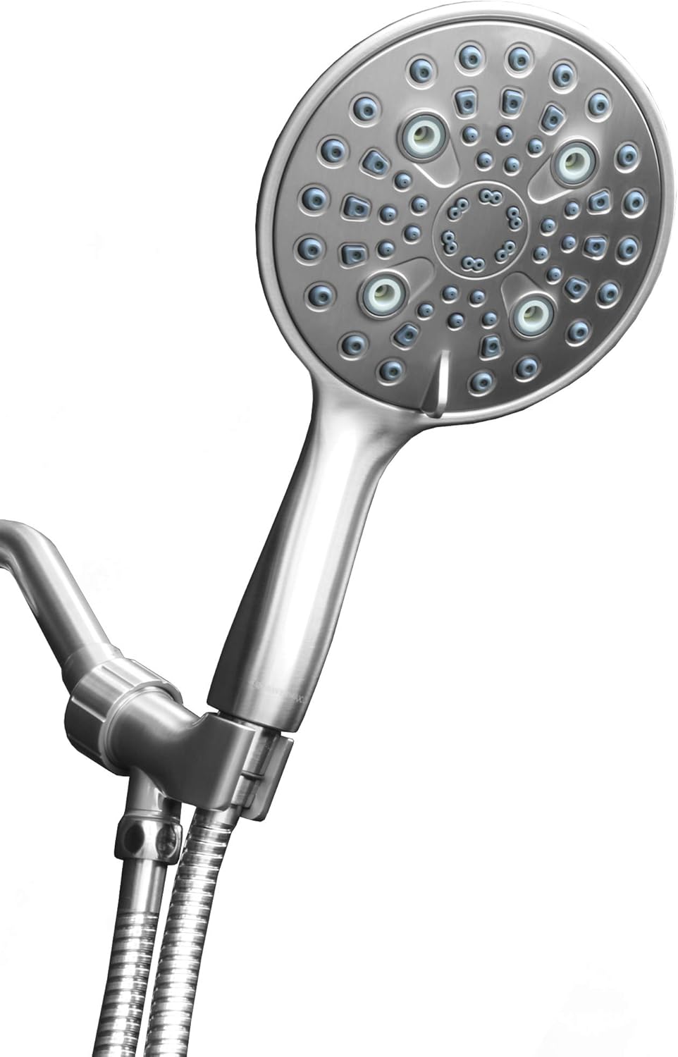 6 inch Hand Held Rainfall Shower Head with Stainless Steel Hose, Polished Chrome Finish, Pack of 2 U6951