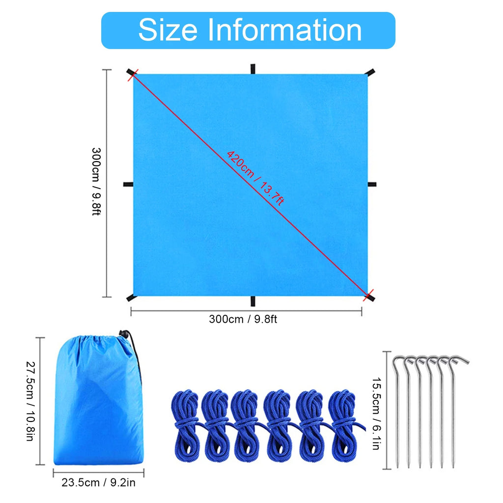 Waterproof Camping Tarp Sunshade U40927