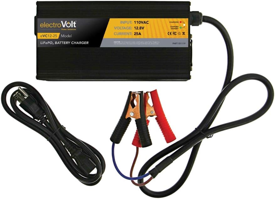 12.8V Li-ion LiFePO4 Battery Charger with Alligator Clips T9561