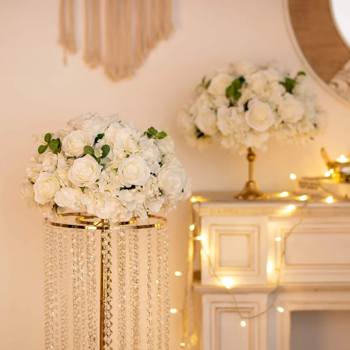 16" Artificial Flower Rose Ball Centerpiece Bouquet Set of 10 L4474