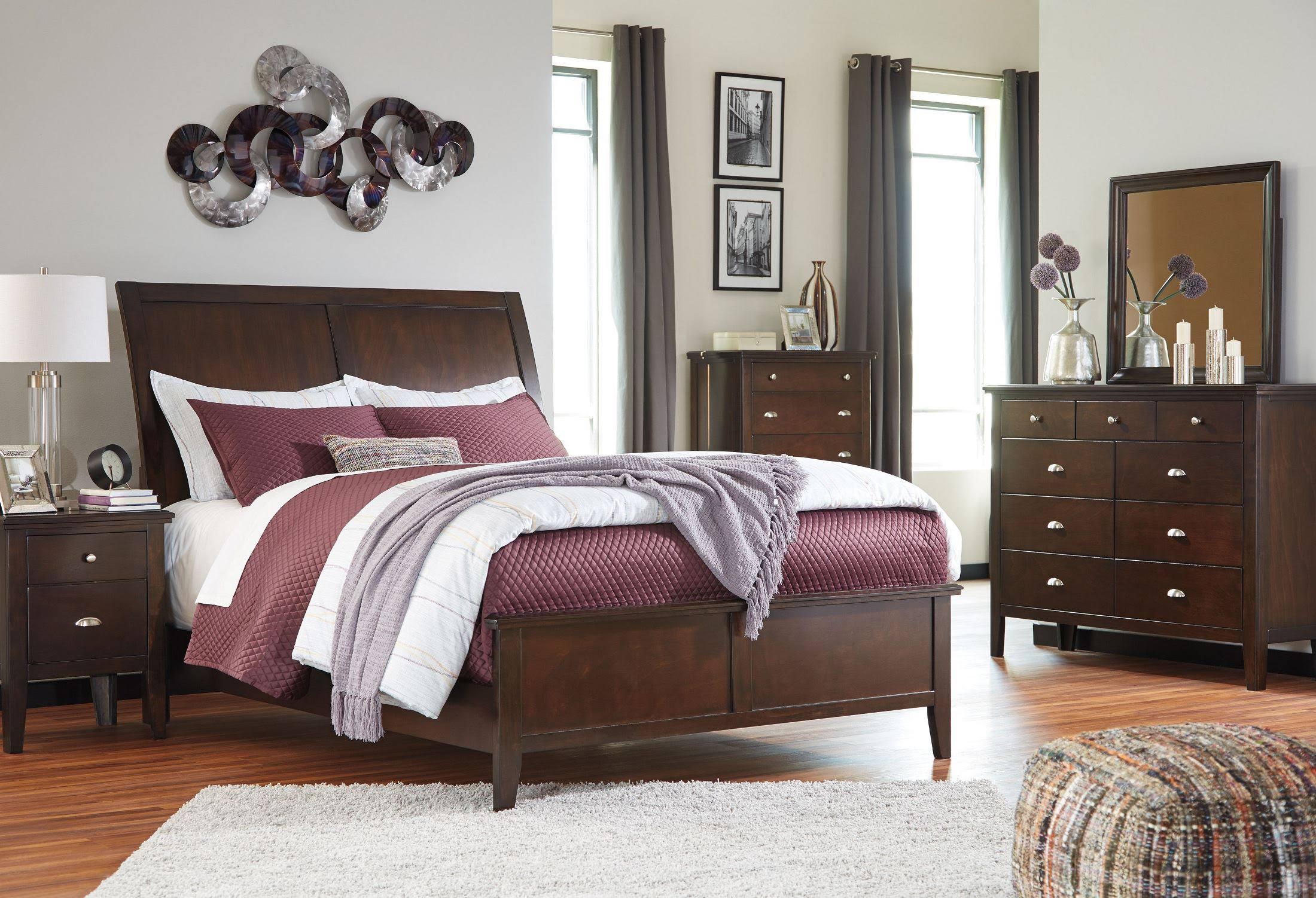 Brown 5 Drawer Chest E9113