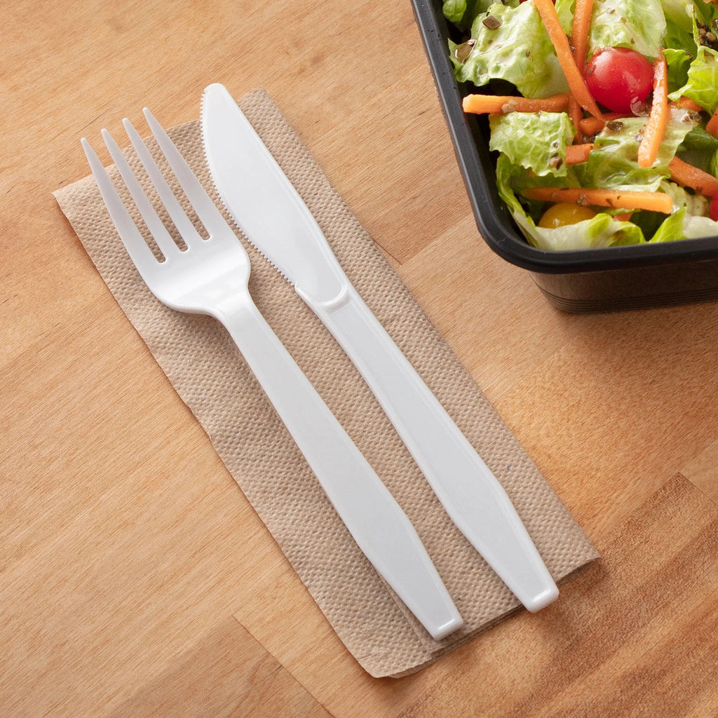 White Plastic Forks, 500 Ct Q5939