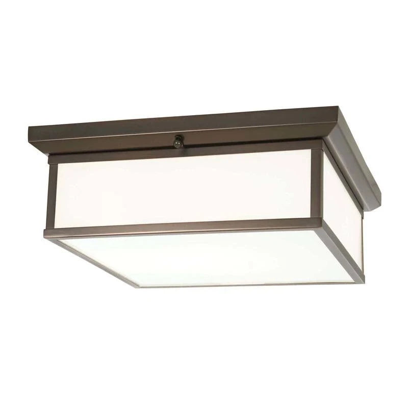 2 Light Chrome Flush Mount J11453