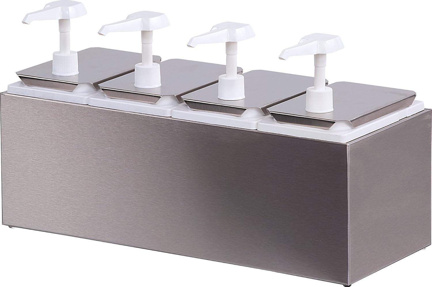 Quadruple Condiment Pump Station with 2.5 Quart Jars A644