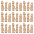30 Pcs Wooden Doll Pegs Painting Toys W34208