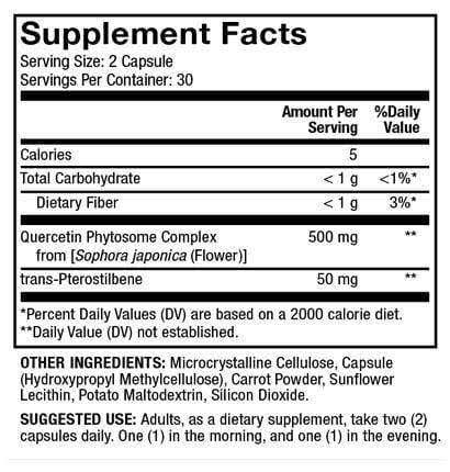 Quercetin and Pterostilbene Advanced Q9060