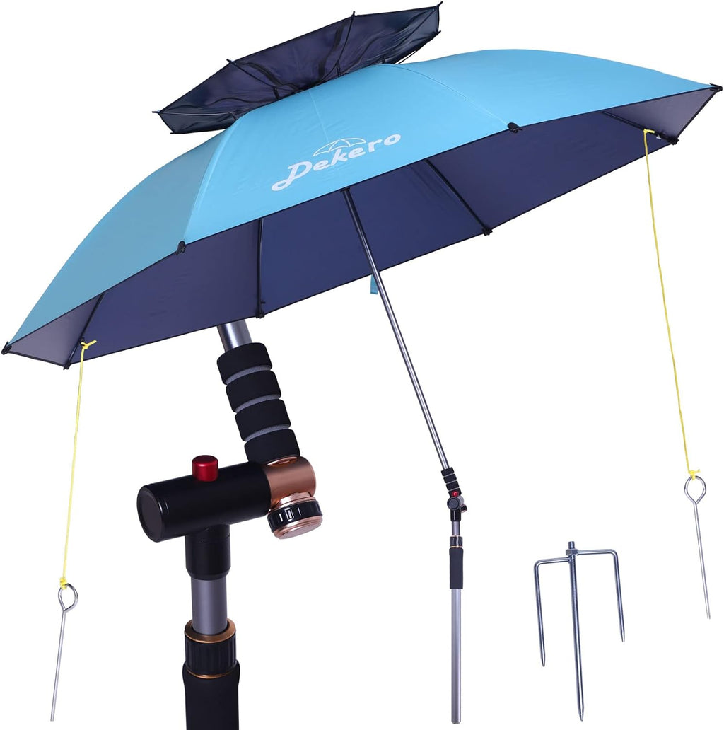 Large Windproof Beach Umbrella with Sand Anchor and Carry Bag D70330