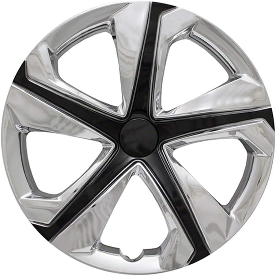 Set of 4 Chrome Silver 5 Spoke 16" Wheel Covers C177