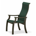 Stacking Patio Dining Armchair Textured Beachwood Forest Green L725