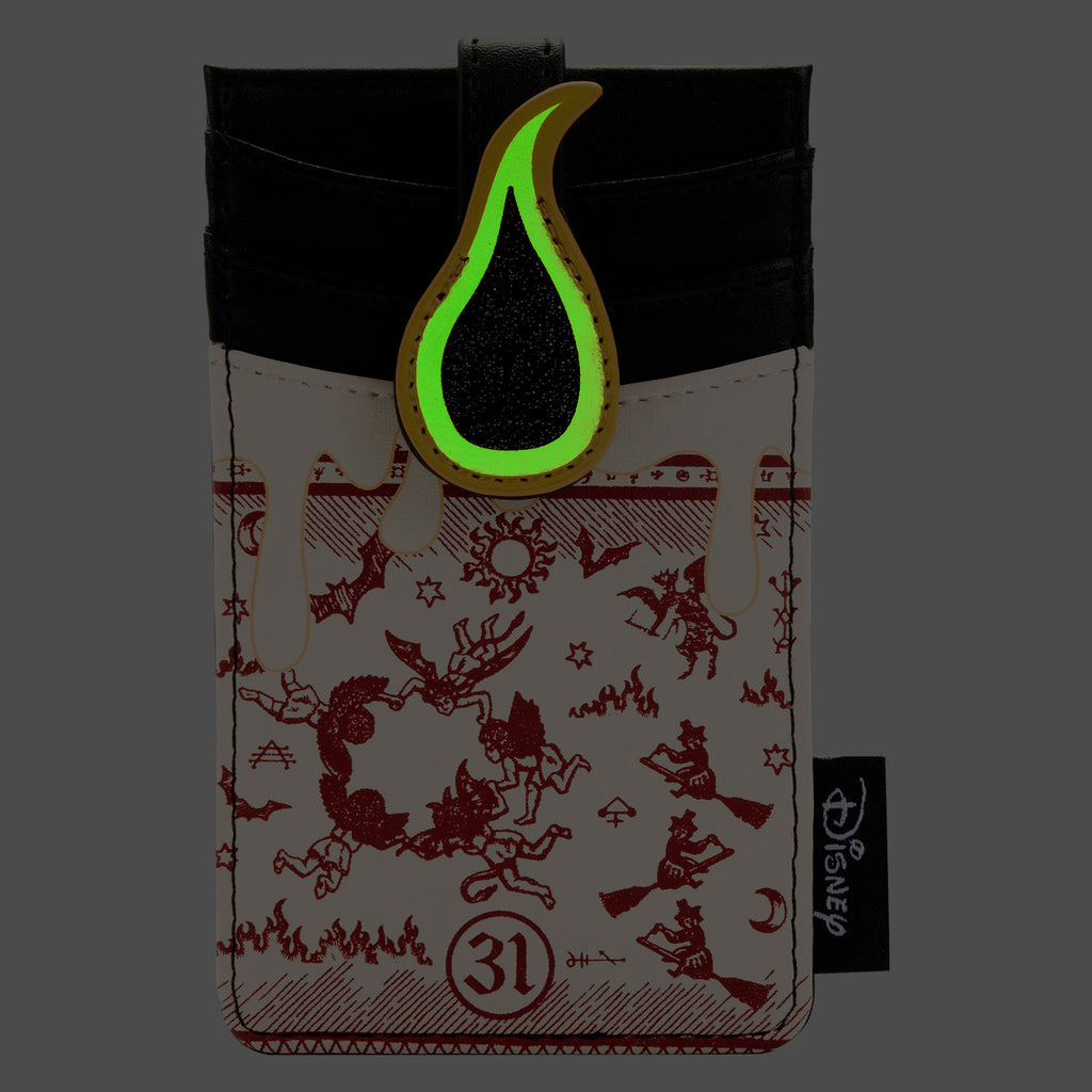 Black Flame Candle Cardholder Wallet W934