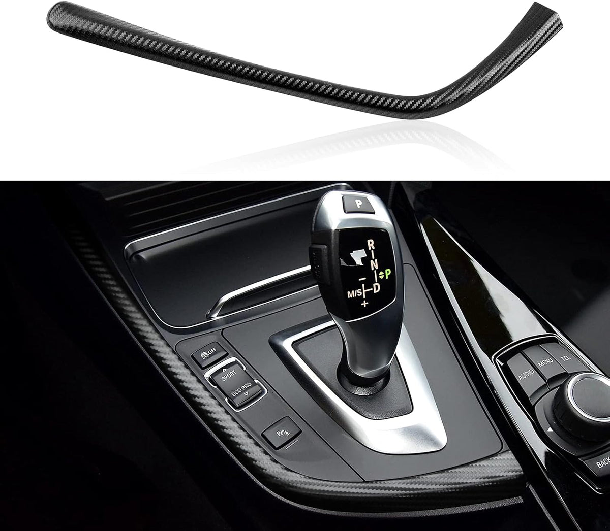 Blue ABS Car Sticker Decal Multimedia Panel Frame Trim Cover F956460