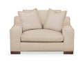 Foam Comfort Chair and A Half - Buff White D87199