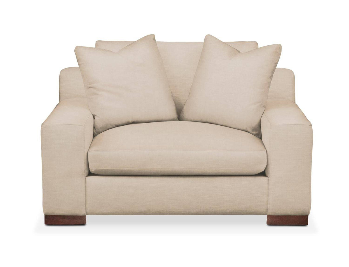 Foam Comfort Chair and A Half - Buff White D87199