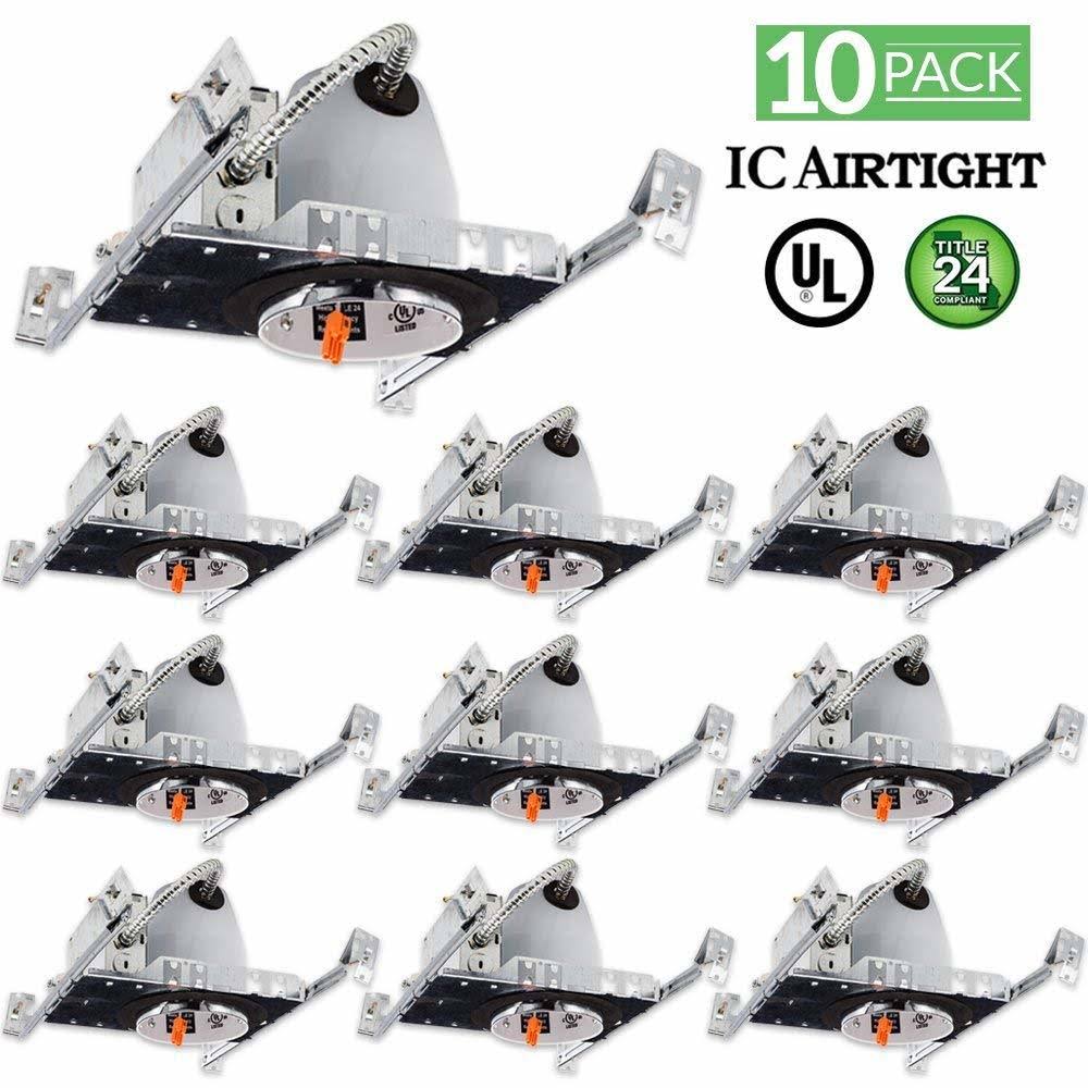 10 Pack 4x22 LED Can Recessed Light Housing F11884