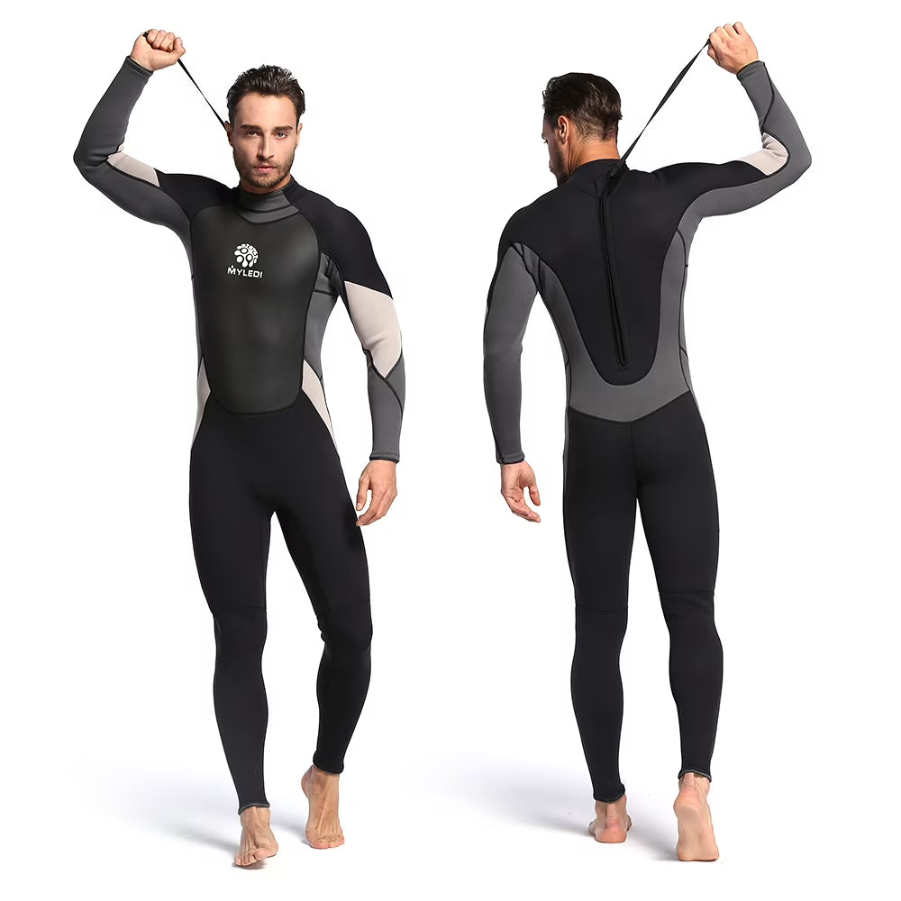 Men's 3mm Back Zip Full Body Wetsuit A33006