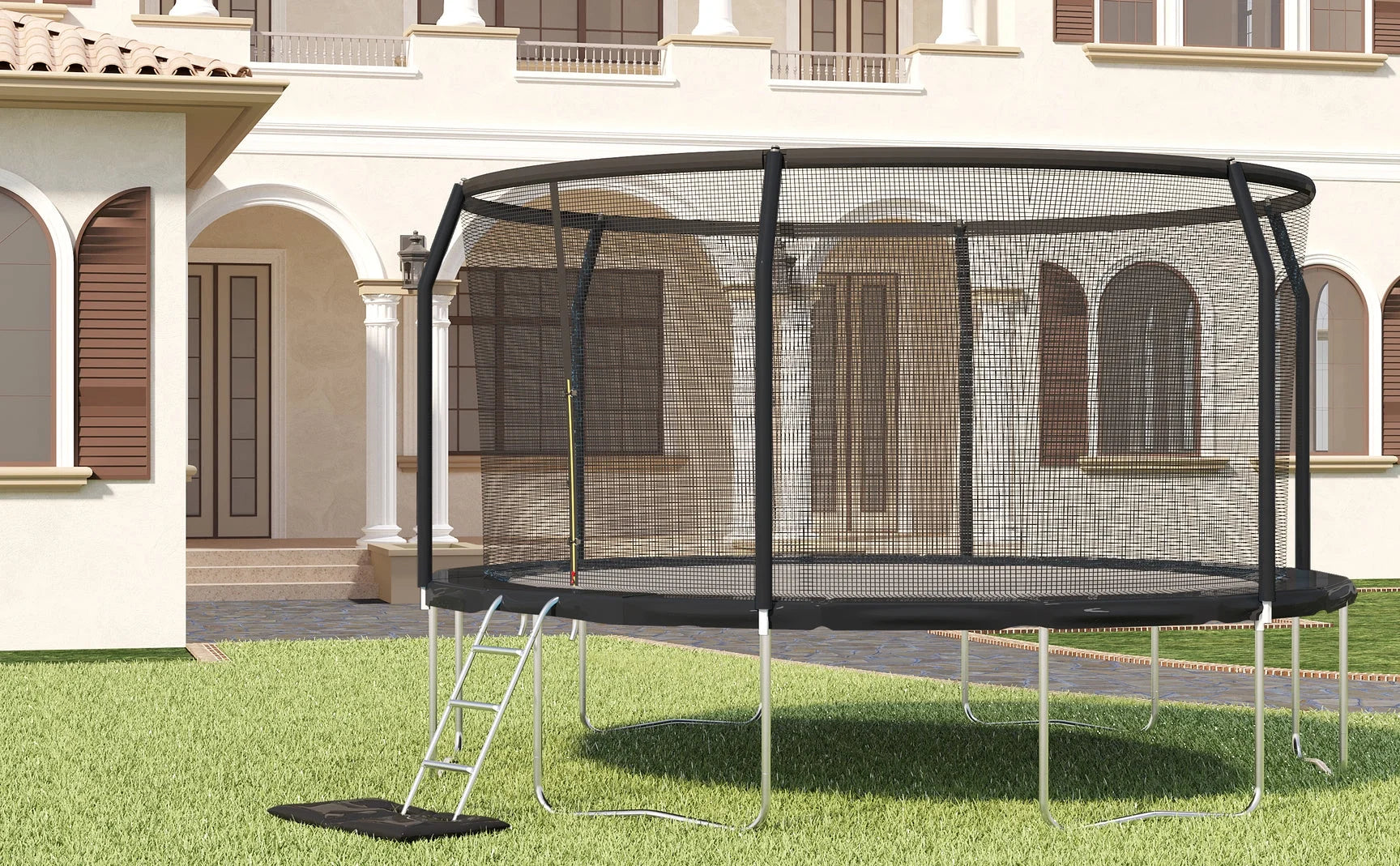 12ft Black Backyard Trampoline C634