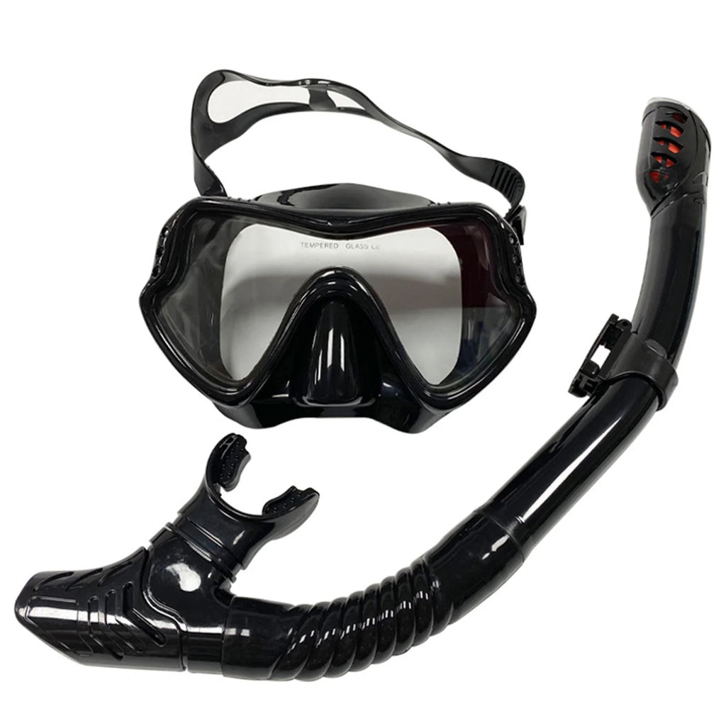 Black Panoramic Snorkeling Set Q65811