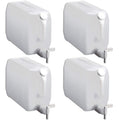 2.5 Gallon Plastic Dispenser Carboy with Spigot, HDPE, Natural, 4 Pack L74136