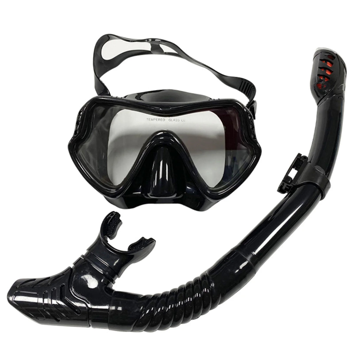 Black Panoramic Snorkeling Set Q65811