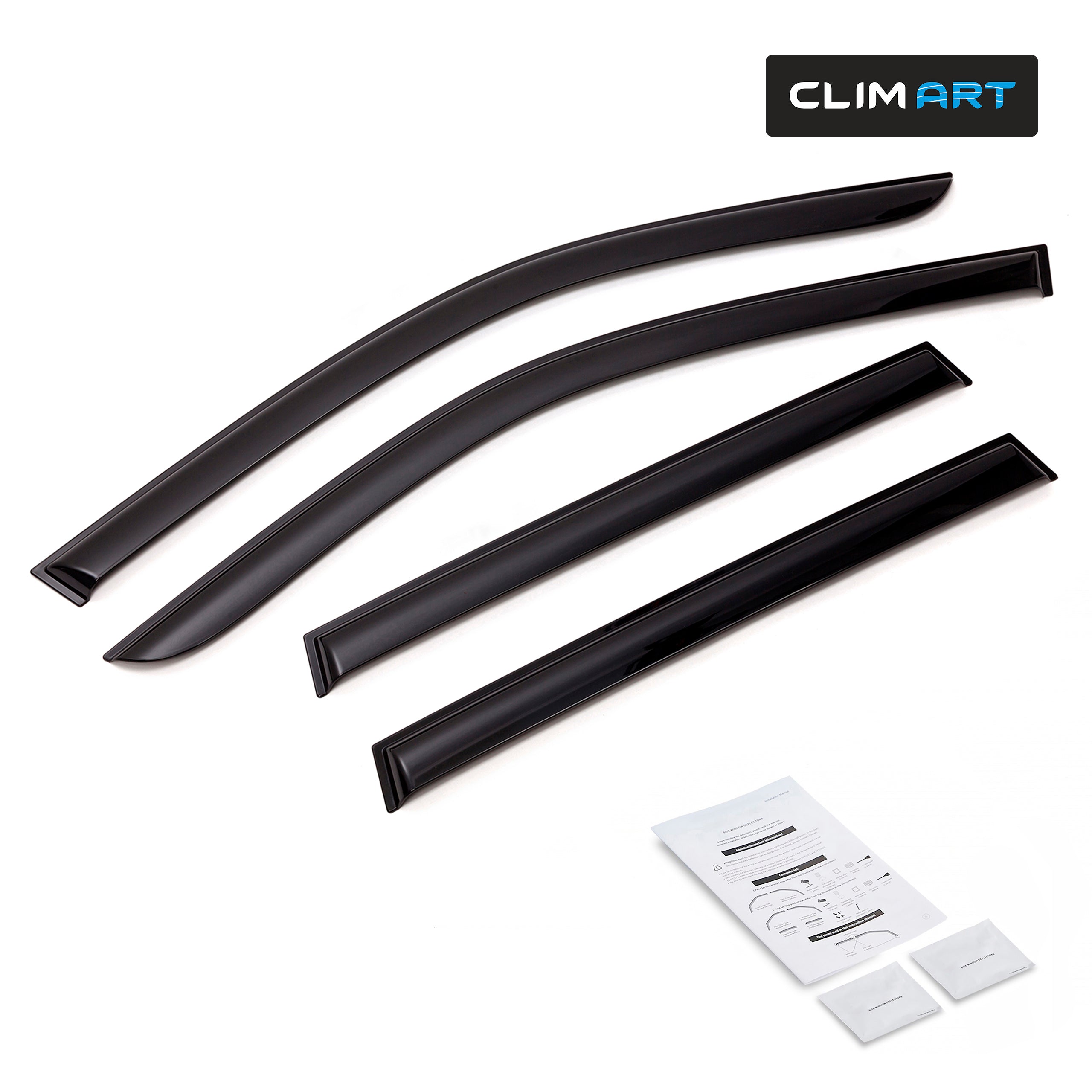 4 pcs Dark Smoke Window Deflectors A392200
