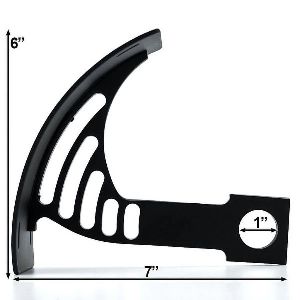 Black Vertical Axle Mount Motorcycle Plate Holder M273361