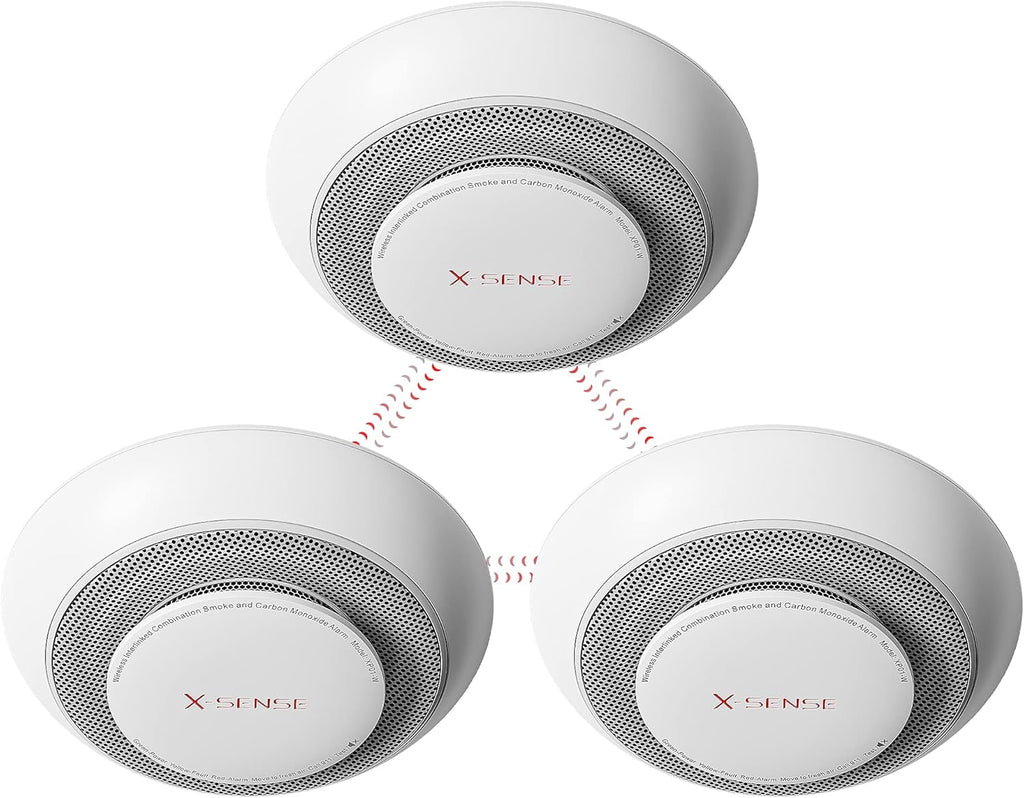 Combination Smoke and Carbon Monoxide Detector Alarm, 3-Pack S5921