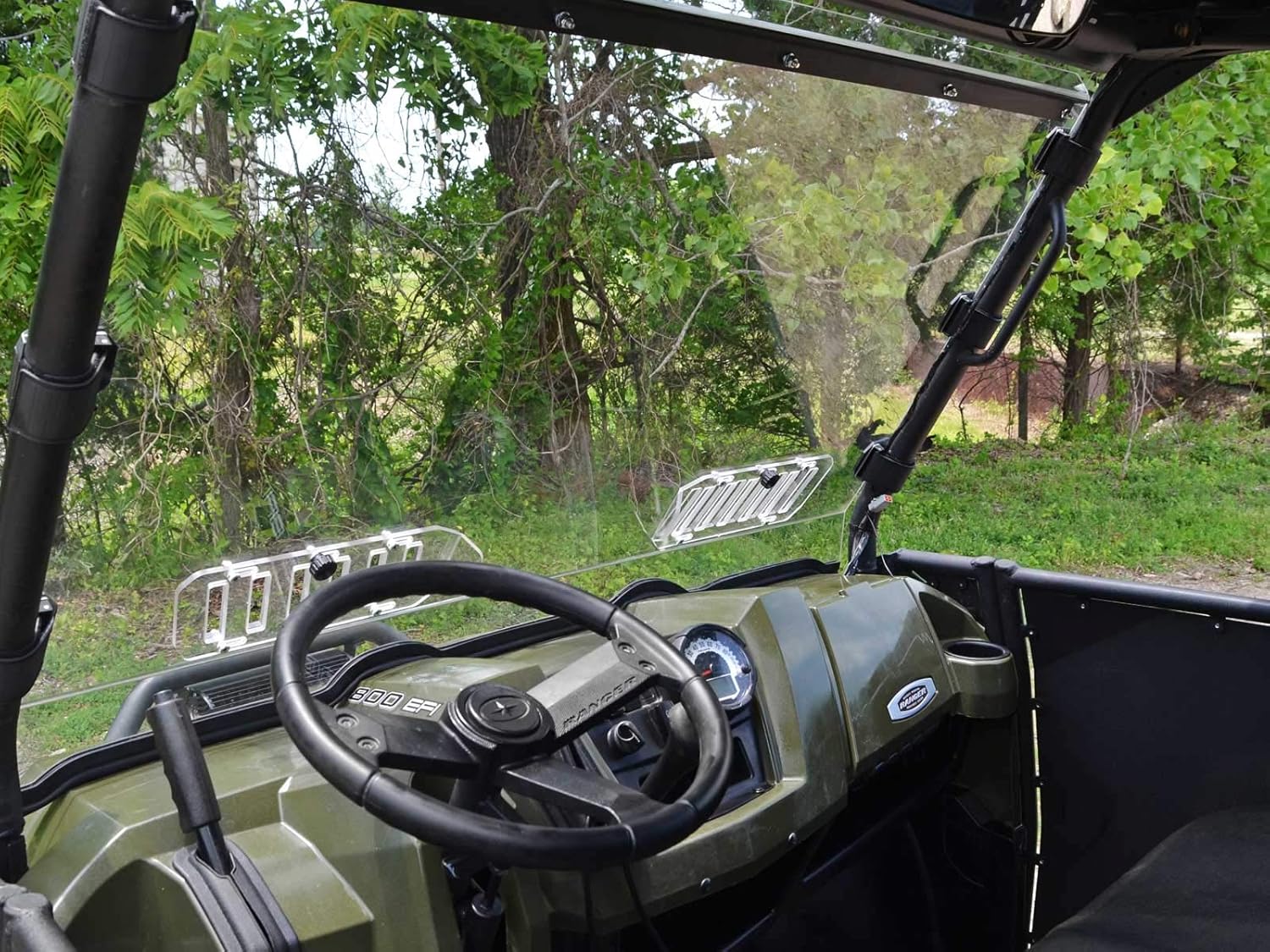 Vented Full Windshield for Polaris Ranger Full-Size 570 / Crew, 1/4 Thick Polycarbonate A513259