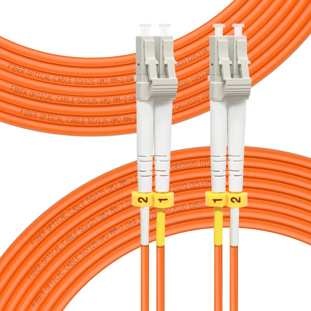 Fiber Patch Cable LC to LC OS2 Single Mode Duplex 9/125um LSZH 125Meter E2564