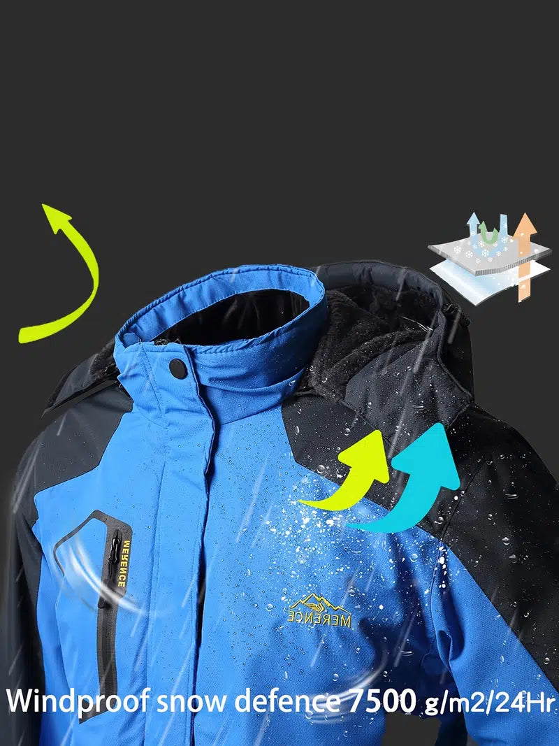Men‘s Waterproof Windproof Hooded Ski Jacket Y26982