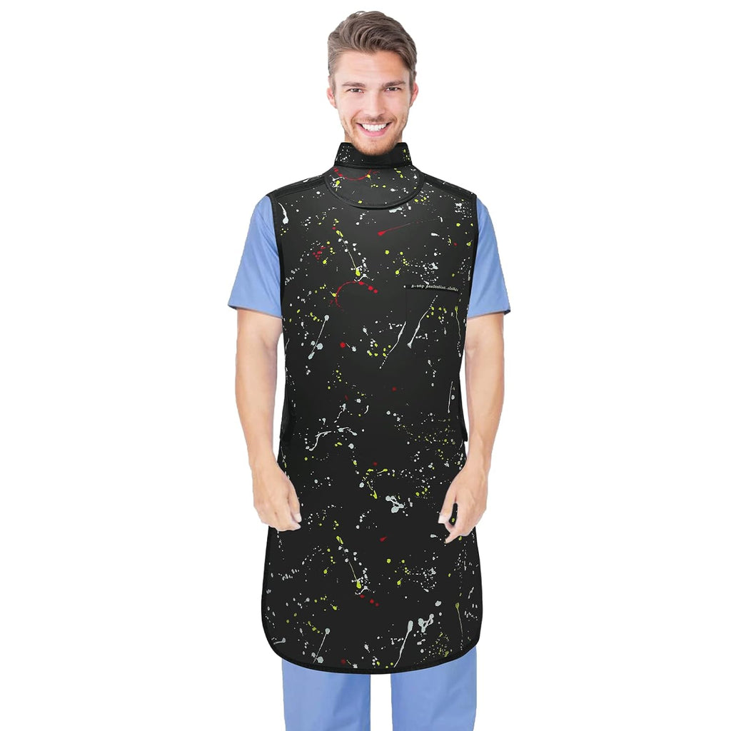 Lead Apron with Thyroid Shield Collar Dental Lab Xray Protection S97764