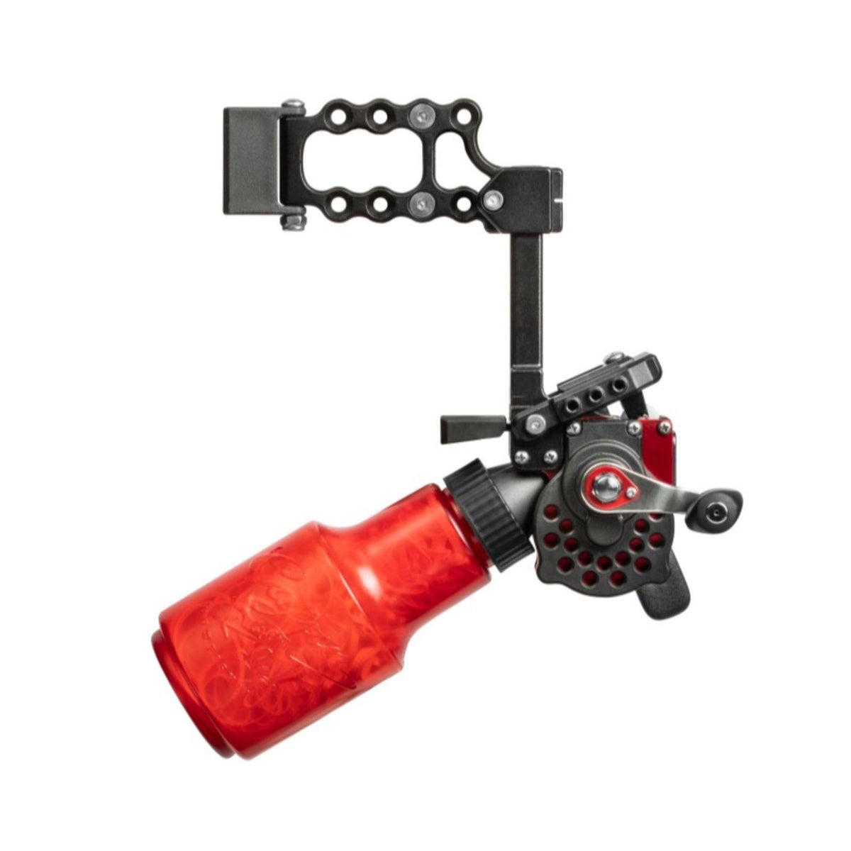 Red and Gray Cajun Winch Pro Reel-LH W837
