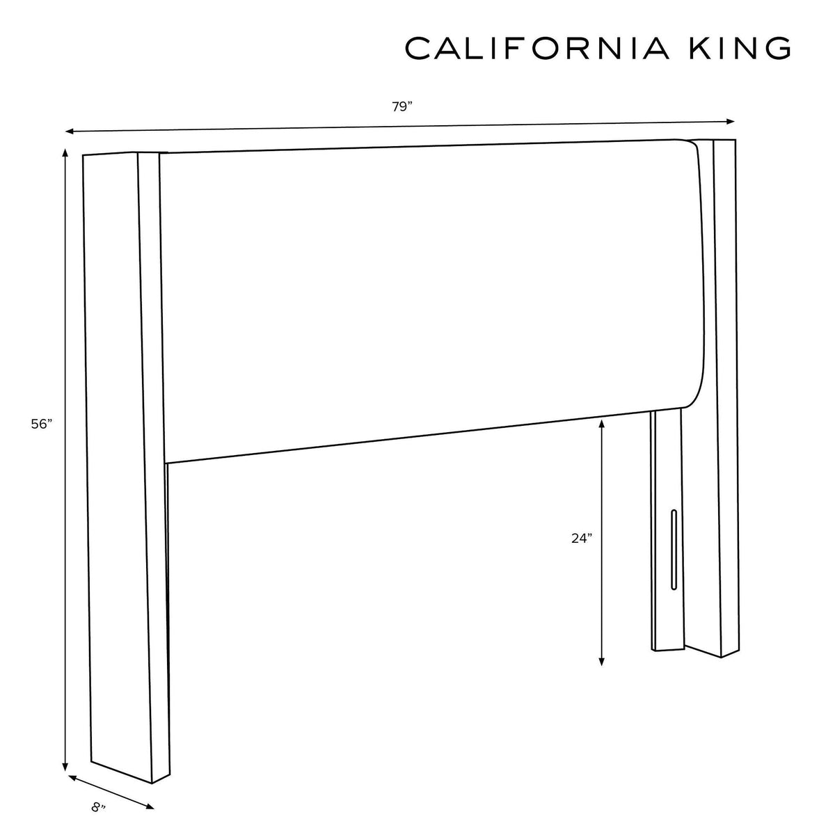 Nail Button Tufted Wingback Headboard California King Cobblestone Q264848