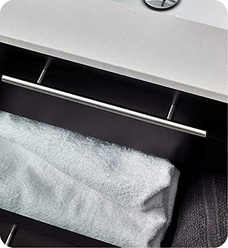 Espresso Wall Hung Bathroom Cabinet with Top and Undermount Sink A976