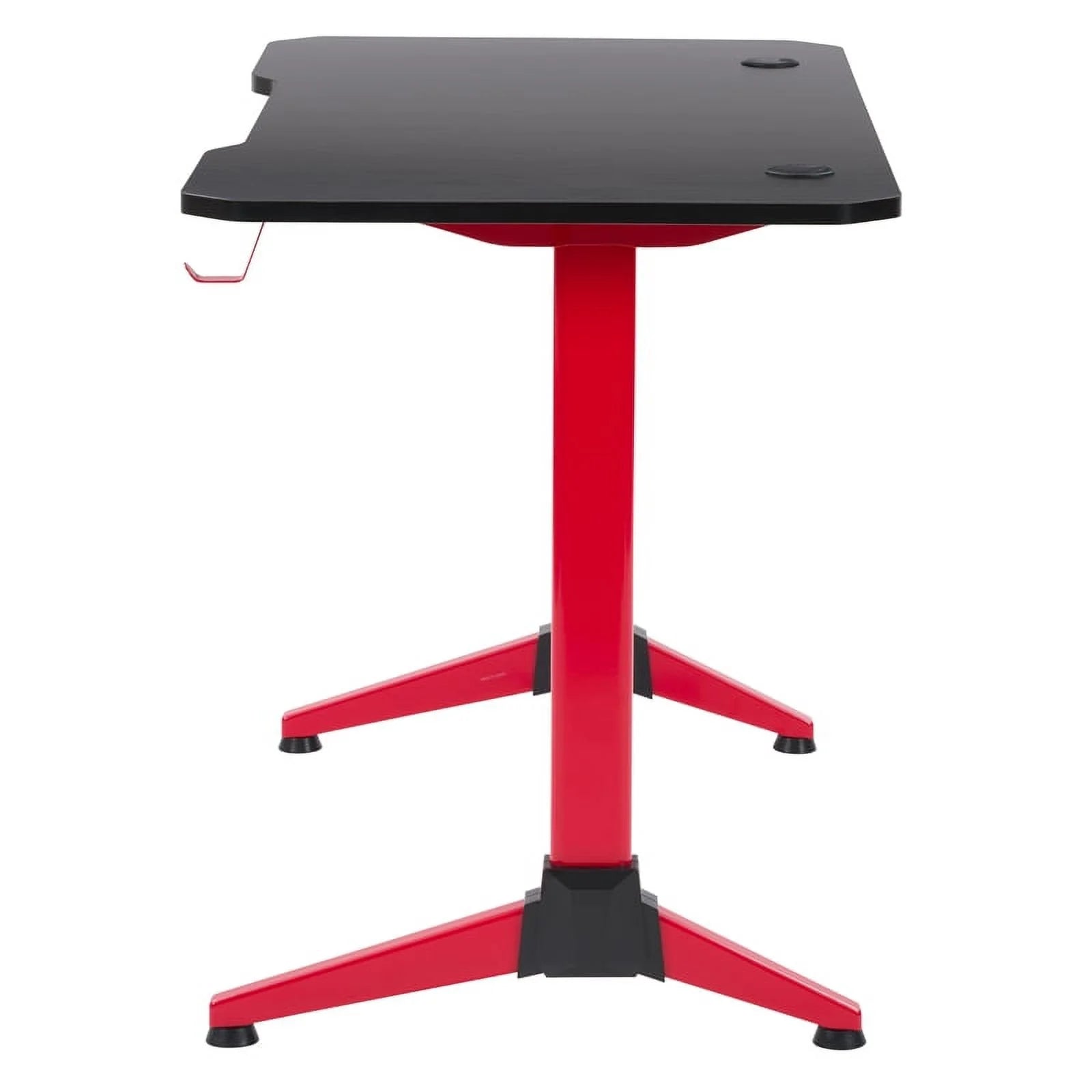 Black and Red Engineered Wood Gaming Desk J3304