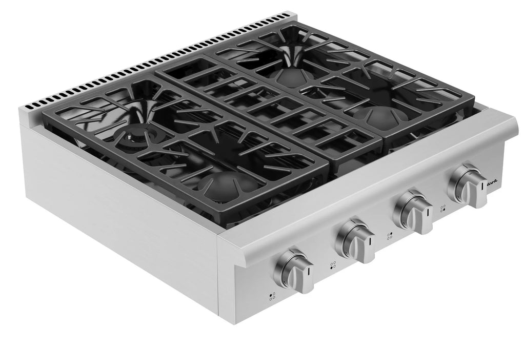 30 in. Stainless Steel Slide-in Natural Gas Rangetop with 4 Burners I2490