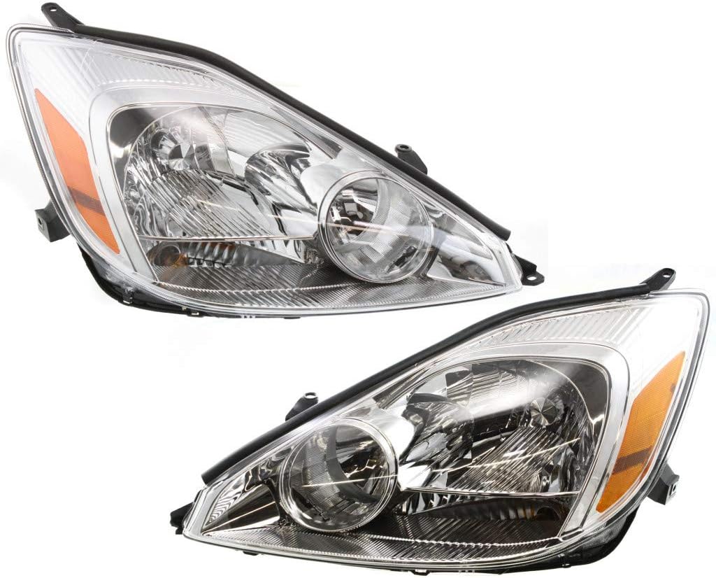 Halogen Headlight Assembly Pair for Toyota Sienna 2004 2005 A809