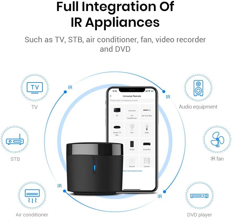 Smart Remote Hub with WiFi IR Blaster B911