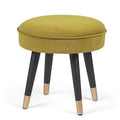 Olive Green Round Ottoman X460367
